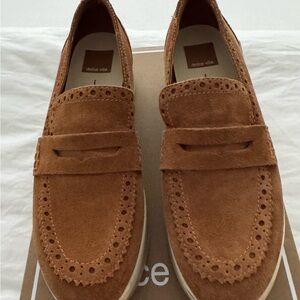 Dolce Vita Women's Tan Janine Suede Loafers